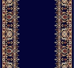 Круглый ковровая дорожка Кремлевская темно-синяя 40022-38