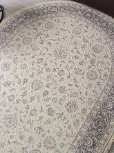 Ковер из Турции серый Jasmine 35831Z CREAM / L.GREY Овал