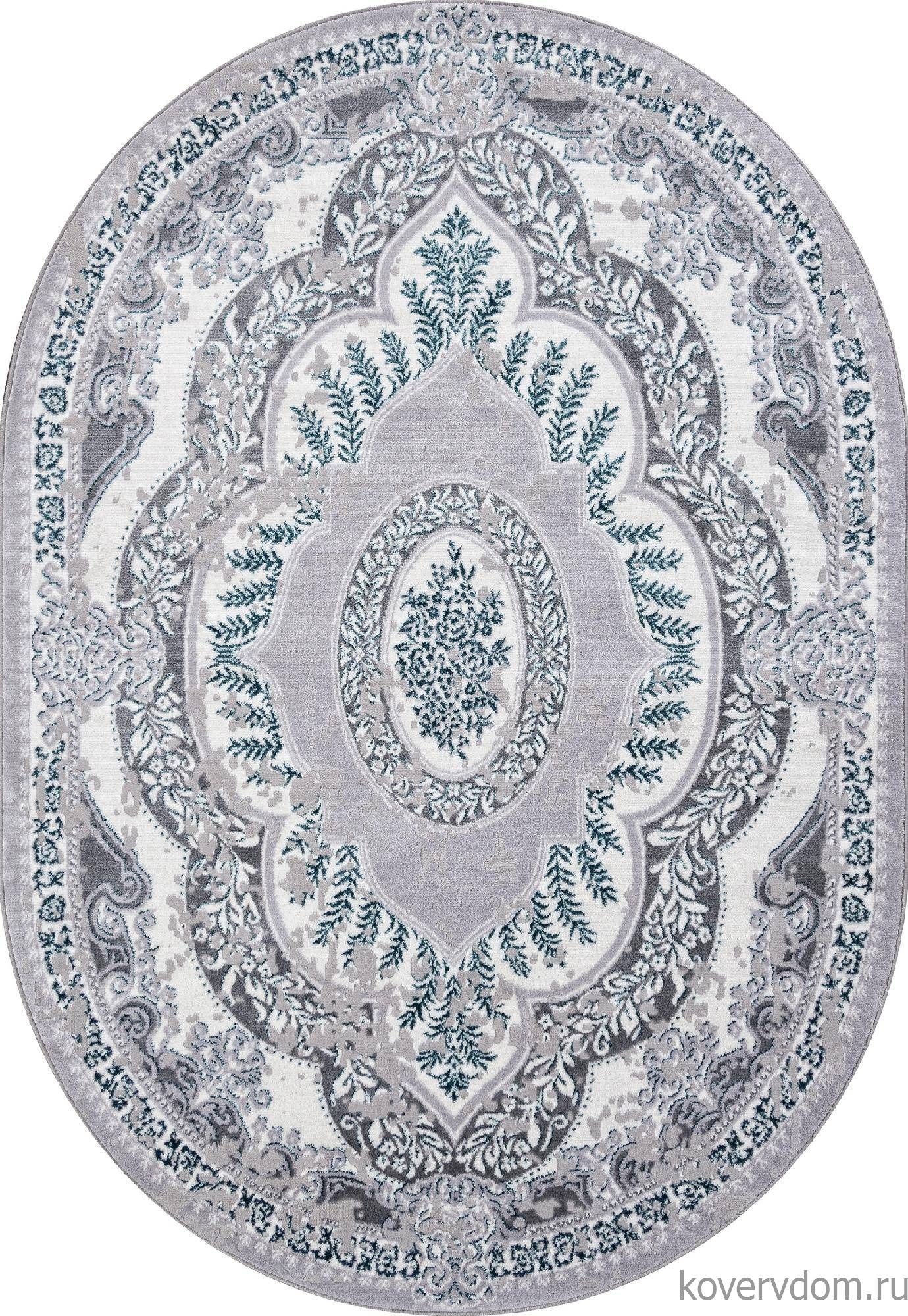 Ковер PALERMO F290 GRAY Овал Ковер PALERMO F290 GRAY Овал