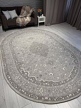 Ковер из Турции серый ARMINA GA007G GREY / GREY Овал