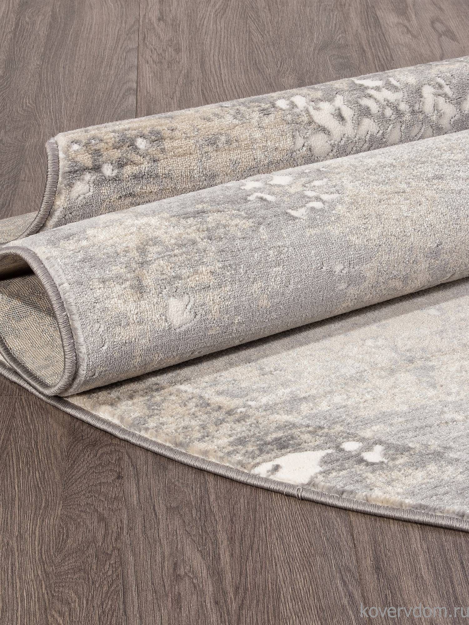 Ковер ATLANTIS D996 CREAM-GRAY Овал