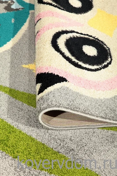Ковер детский FUNKY TOP Owl grey