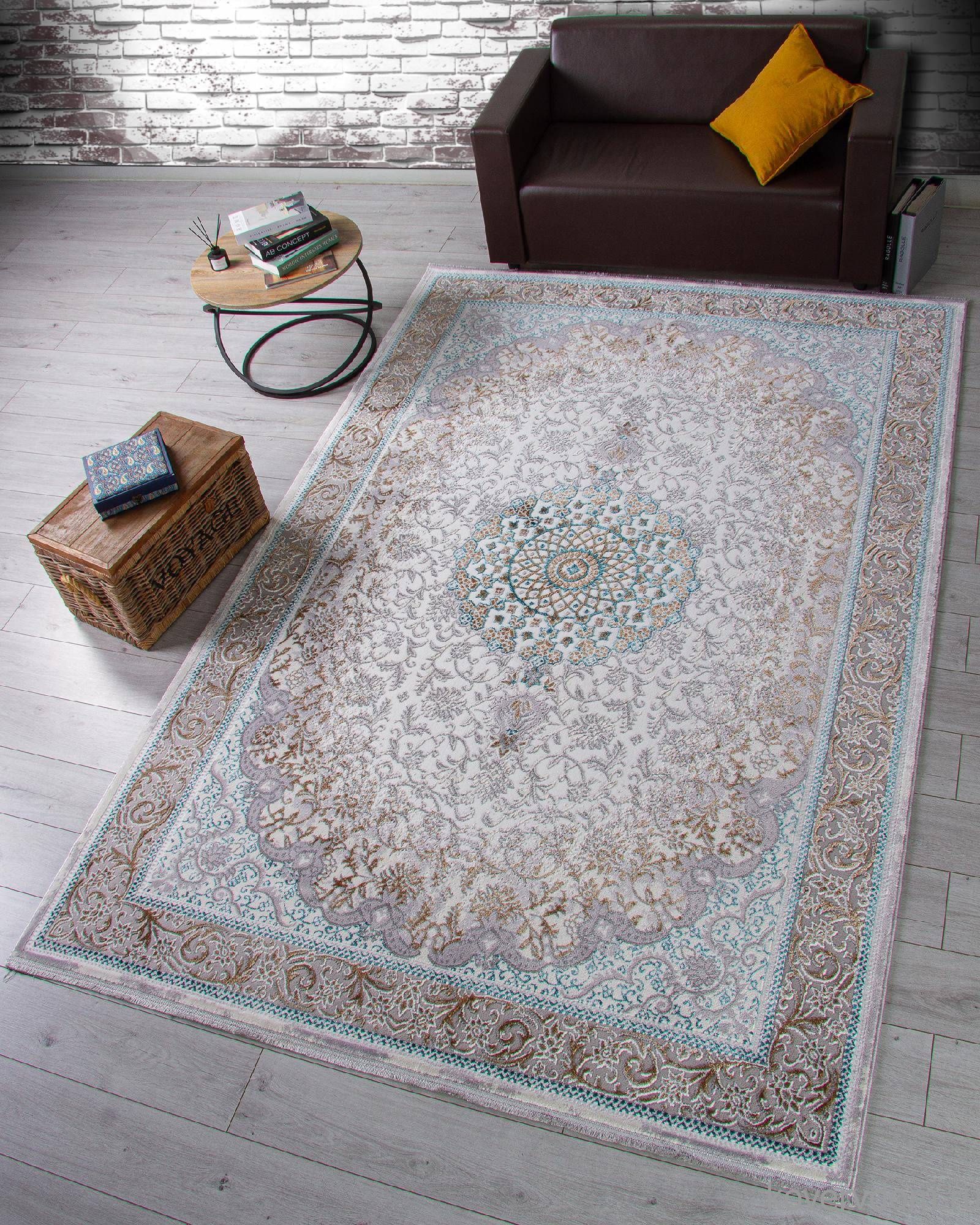 Ковер HALIF F605 GREEN-BLUE