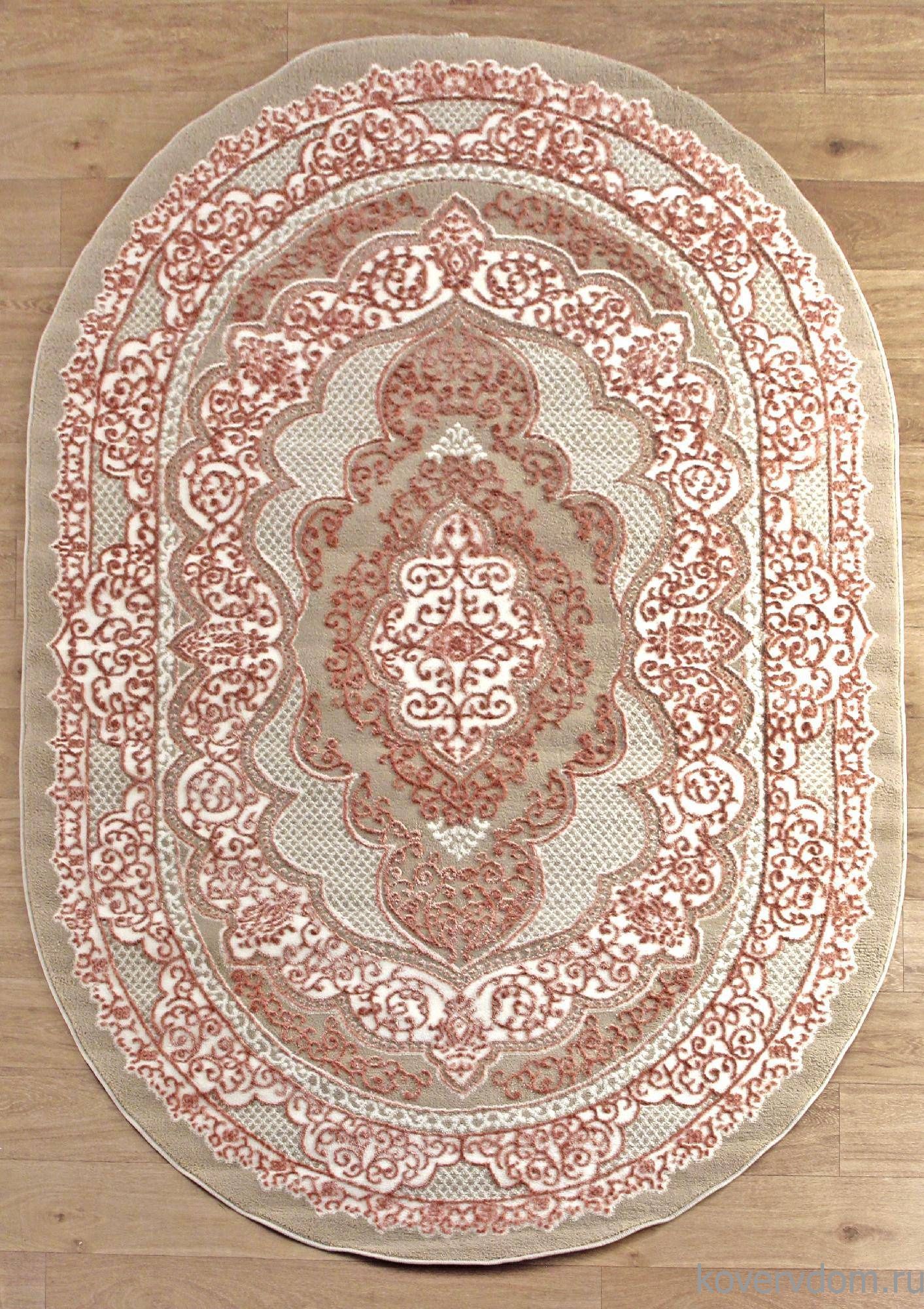 Ковер STYLE N7668 055 PINK Овал