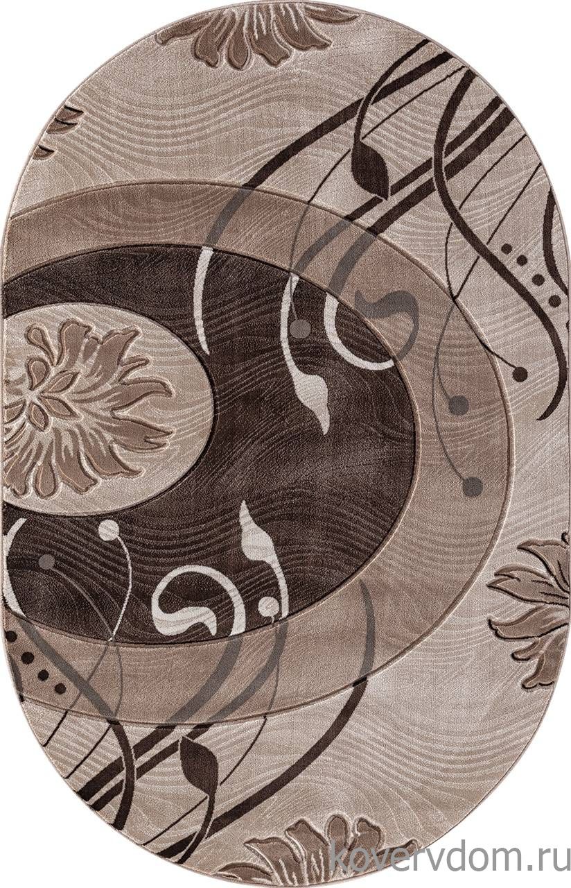 Ковер MEGA CARVING 4780 BEIGE Овал