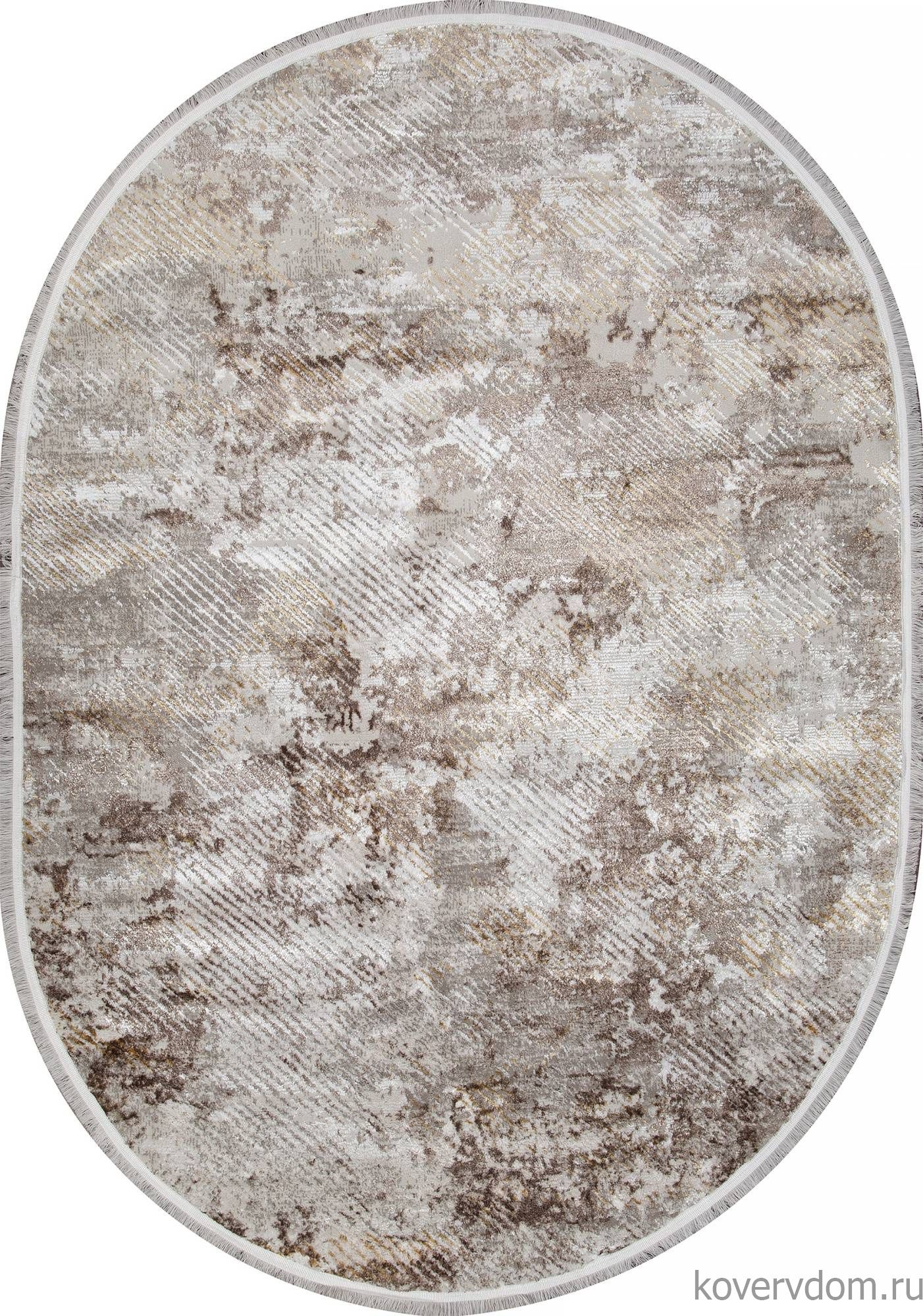 Ковер AJMAL LP 286 CREAM / BROWN Овал Ковер AJMAL LP 286 CREAM / BROWN Овал