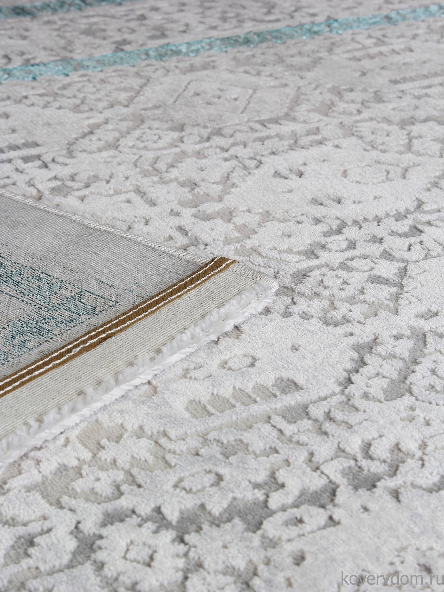 Ковер AMELI 9255A S.L.GREY / P.TURQUOISE