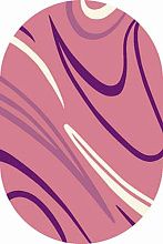 Ковер SUNRISE v804 PINK Овал