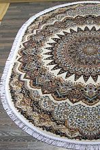 Круглый ковер SHAHREZA D417 CREAM-NAVY Овал