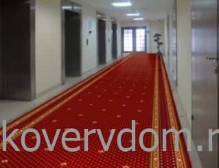 Полушерстяное ковровое покрытие с укладкой в вагон поезда коридор и купе