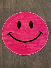 Круглый ковер в спальню SMILE 2-A NC19 PINK Круг