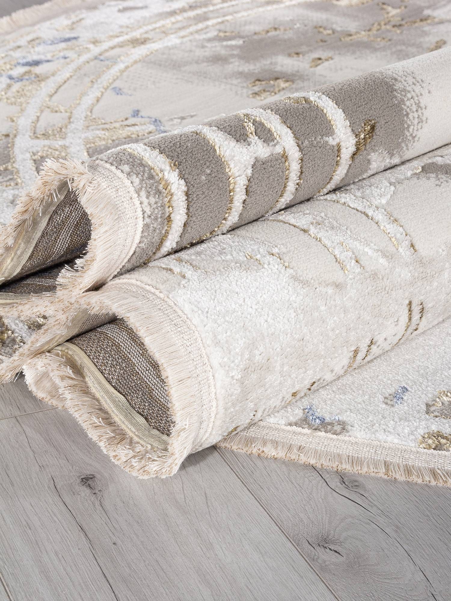 Ковер ESSA 27243A GRY / BLUE Овал