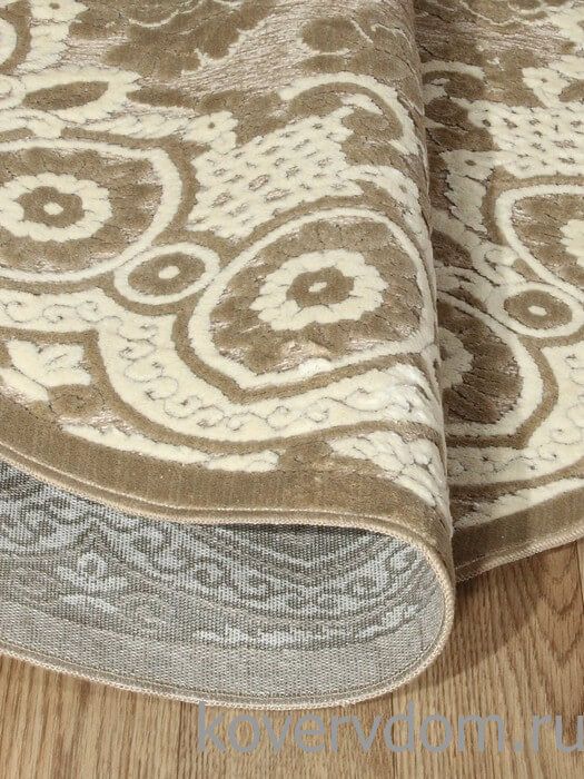 Рельефный ковер из вискозы GENOVA 38247 6525 90 КРУГ