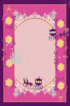 Ковер детский розовый FUNKY-A ANA pink