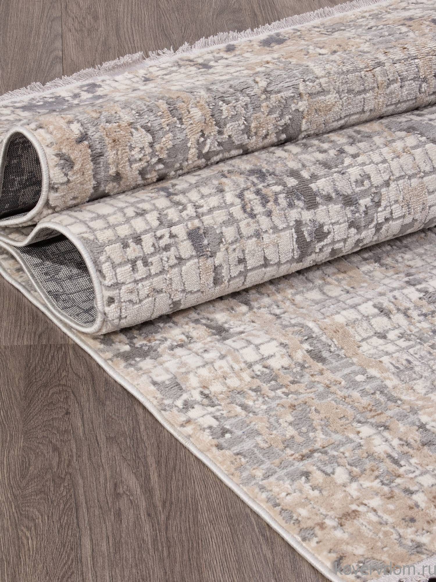 Ковер ALANYA 23539A GREY SHR / WHITE