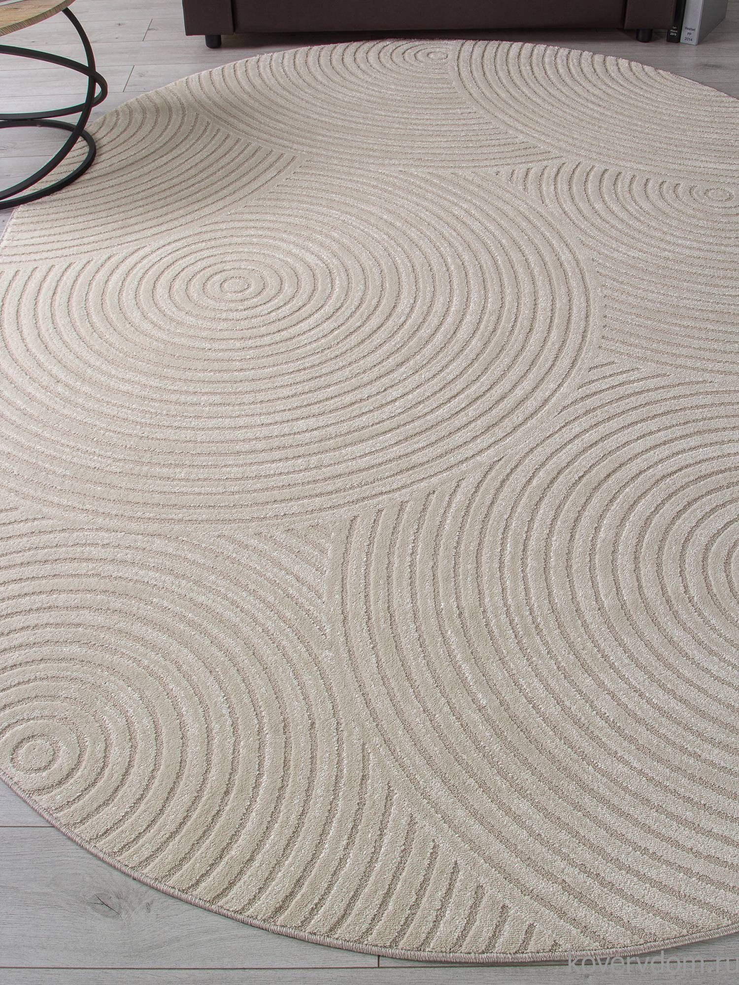 Ковер DIOS-A F410 LIGHT CREAM Овал Ковер DIOS-A F410 LIGHT CREAM Овал