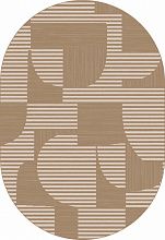 Овальный ковер коричневый DIOS F440 LIGHT BEIGE Овал