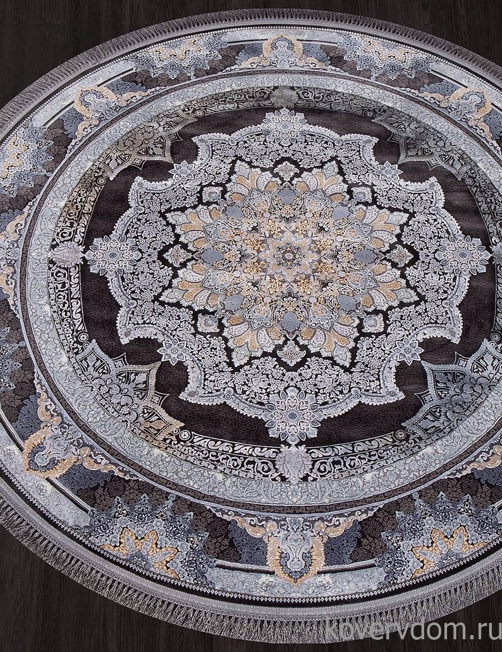 Ковер FARSI 1200 266 DARK GRAY Круг Ковер FARSI 1200 266 DARK GRAY Круг