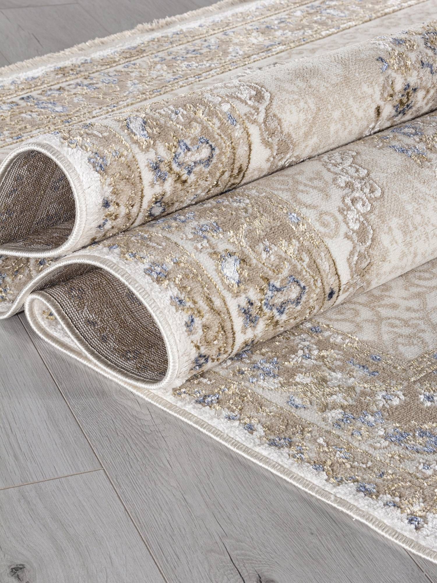 Ковер MOSSO 27226A BEIGE / NAVY