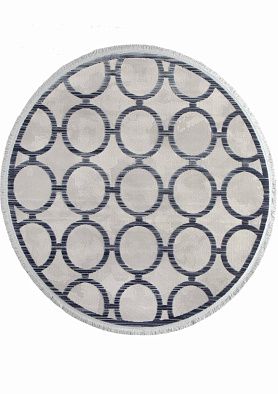 Ковер SARDES TRUVA 08421T BLUE / BLUE Круг