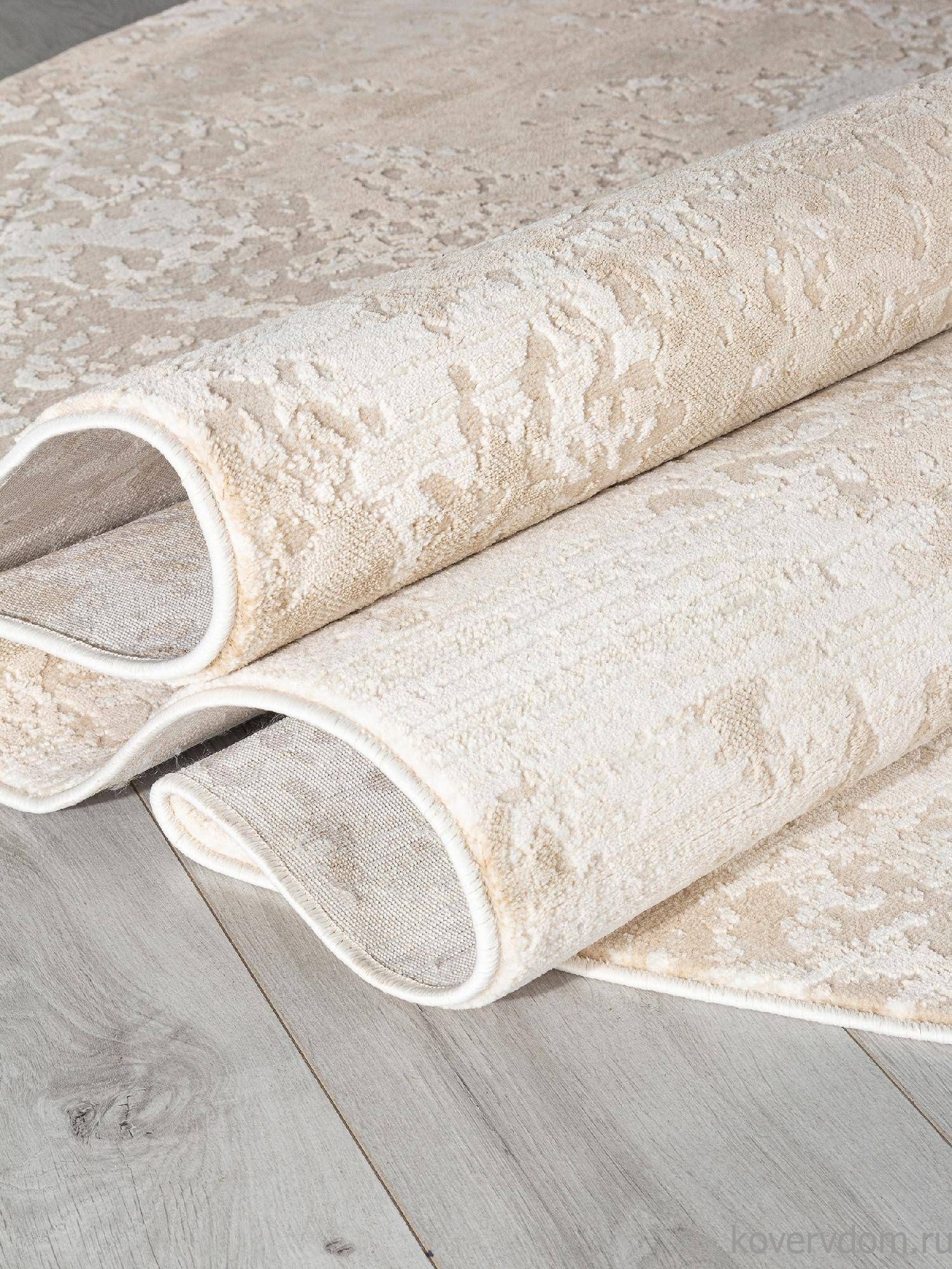 Ковер SIESTA M028A LIGHT BEIGE / BEIGE Овал