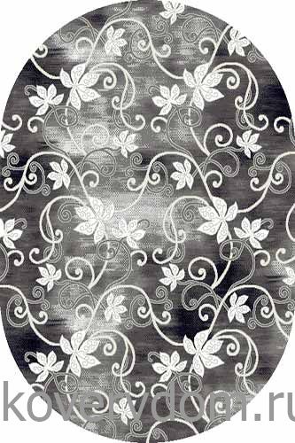 Ковер SILVER D218 GRAY Овал