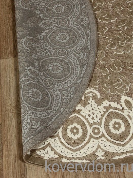 Рельефный ковер из вискозы GENOVA 38247 6525 90 КРУГ